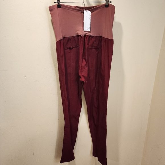 Maacie Burgundy Maternity Pant size XXL NWT - Picture 10 of 14